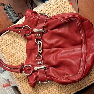 Deep Red large Makowsky bag